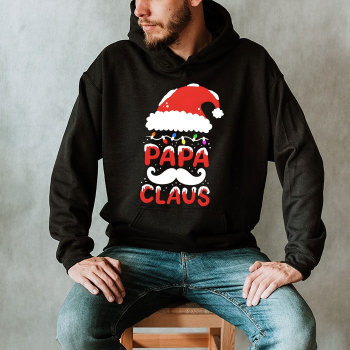 Papa-Claus-Shirt-Christmas-Lights-Pajama-Family-Matching-Hoodie-2 Papa Claus Shirt Christmas Lights Pajama Family Matching Hoodie 2