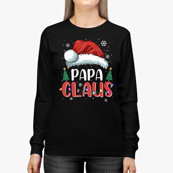 Papa-Claus-Shirt-Christmas-Lights-Pajama-Family-Matching-Longsleeve-Tee-2 Papa Claus Shirt Christmas Lights Pajama Family Matching Longsleeve Tee 2 3