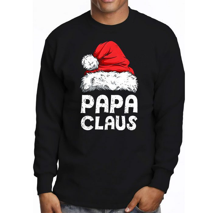 Papa-Claus-Shirt-Christmas-Lights-Pajama-Family-Matching-Longsleeve-Tee-3 Papa Claus Shirt Christmas Lights Pajama Family Matching Longsleeve Tee 3 4
