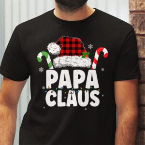 Papa Claus Shirt Christmas Lights Pajama Family Matching T-Shirt 2 Papa Claus Shirt Christmas Lights Pajama Family Matching T Shirt 2 1