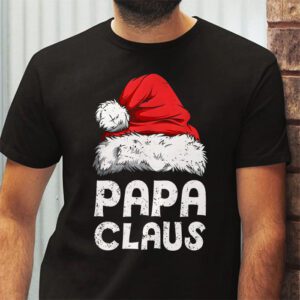 Papa Claus Shirt Christmas Lights Pajama Family Matching T Shirt 2 4