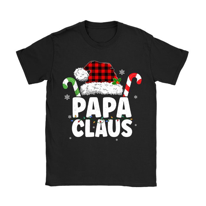 Papa-Claus-Shirt-Christmas-Lights-Pajama-Family-Matching-T-Shirt Papa Claus Shirt Christmas Lights Pajama Family Matching T-Shirt