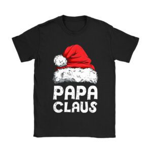 Papa Claus Shirt Christmas Lights Pajama Family Matching T-Shirt