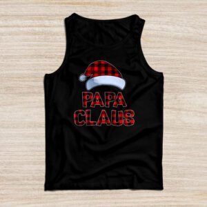 Papa Claus Shirt Christmas Lights Pajama Family Matching Tank Top