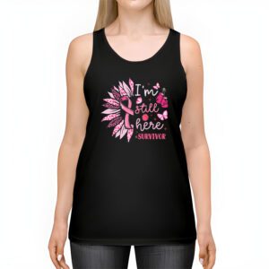 Pink Ribbon Still Here Survivor Breast Cancer Warrior Gift Tank Top 2