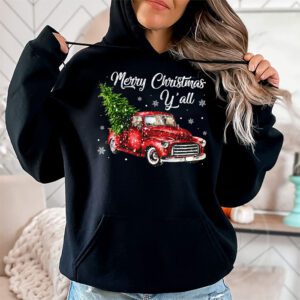Red Truck Christmas Funny Merry Christmas Yall Women Gifts Hoodie 1 2