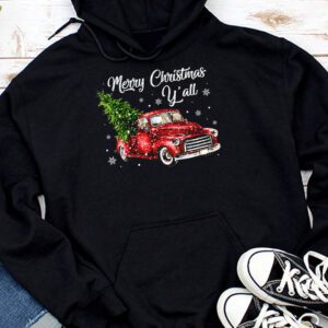 Red Truck Christmas Funny Merry Christmas Yall Women Gifts Hoodie