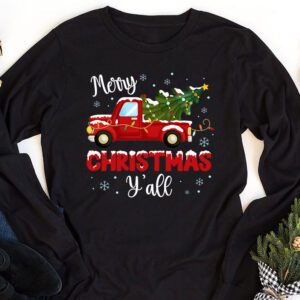 Red Truck Christmas Funny Merry Christmas Yall Women Gifts Longsleeve Tee 1 Red Truck Christmas Funny Merry Christmas Yall Women Gifts Longsleeve Tee 1 3