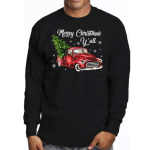 Red Truck Christmas Funny Merry Christmas Yall Women Gifts Longsleeve Tee 3 2