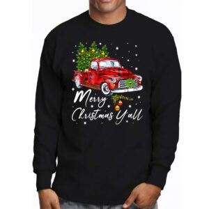 Red Truck Christmas Funny Merry Christmas Yall Women Gifts Longsleeve Tee 3 4