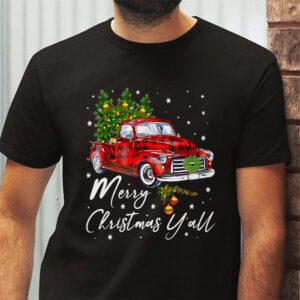 Red Truck Christmas Funny Merry Christmas Yall Women Gifts T Shirt 2 4