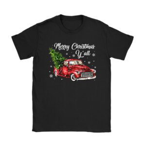 Red Truck Christmas Funny Merry Christmas Yall Women Gifts T-Shirt