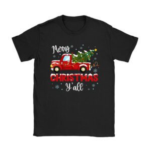 Red Truck Christmas Funny Merry Christmas Yall Women Gifts T-Shirt