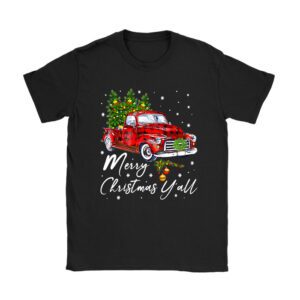 Red Truck Christmas Funny Merry Christmas Yall Women Gifts T-Shirt