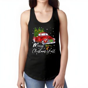 Red Truck Christmas Funny Merry Christmas Yall Women Gifts Tank Top 1 4