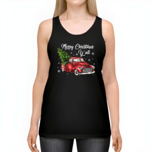 Red Truck Christmas Funny Merry Christmas Yall Women Gifts Tank Top 2 2