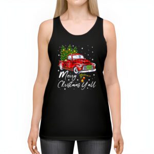 Red Truck Christmas Funny Merry Christmas Yall Women Gifts Tank Top 2 4
