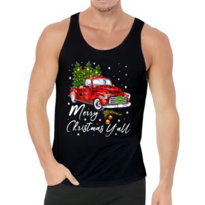 Red Truck Christmas Funny Merry Christmas Yall Women Gifts Tank Top 3 4