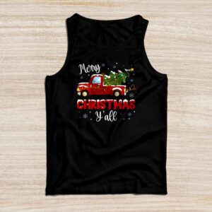 Red Truck Christmas Funny Merry Christmas Yall Women Gifts Tank Top