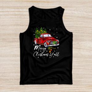 Red Truck Christmas Funny Merry Christmas Yall Women Gifts Tank Top
