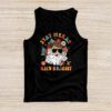 Retro Groovy Christmas Merry Stay Bright Hippie Santa Peace Tank Top