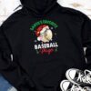 Santa's Favorite Baseball Player Christmas Pajama Hoodie