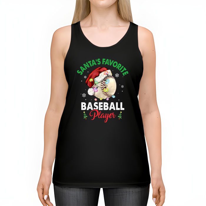 Santas-Favorite-Baseball-Player-Christmas-Pajama-Tank-Top-2 Santas Favorite Baseball Player Christmas Pajama Tank Top 2 2