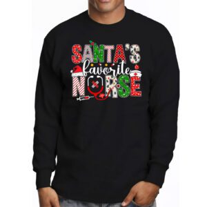 Santas Favorite Nurse Christmas Short Sleeve Longsleeve Tee 3 3