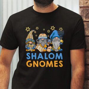 Shalom Gnomes Funny Hanukkah Chanukah Jewish Pajamas T Shirt 2 3