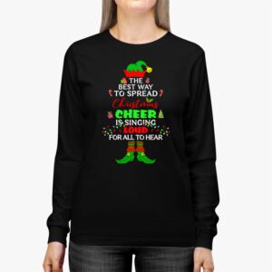 Spread christmas cheer is singing loud shirt xmas Elf pajama Longsleeve Tee 2 2