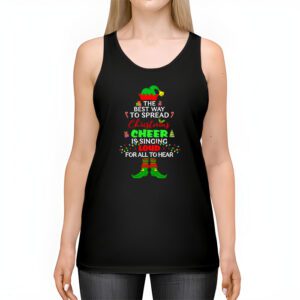 Spread christmas cheer is singing loud shirt xmas Elf pajama Tank Top 2 2