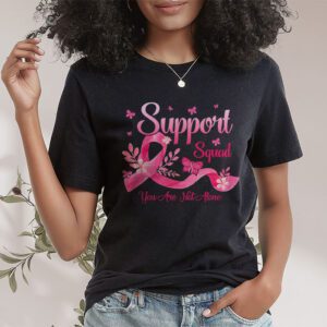 Support Squad Breast Cancer Awareness Pink Ribbon Butterfly T Shirt 1