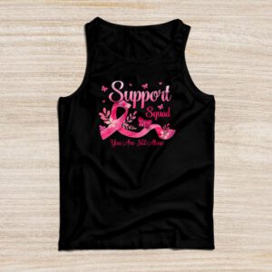 Support Squad Breast Cancer Awareness Pink Ribbon Butterfly Tank Top
