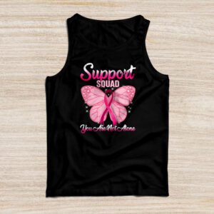 Support Squad Breast Cancer Awareness Pink Ribbon Butterfly Tank Top