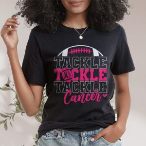 Tackle Football Pink Ribbon Breast Cancer Awareness Kids T Shirt 1 1