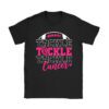 Tackle Football Pink Ribbon Breast Cancer Awareness Kids T-Shirt