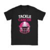 Tackle Football Pink Ribbon Breast Cancer Awareness Kids T-Shirt