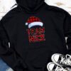 Team Nice Santa Red Plaid Claus Christmas Pajama For Family Hoodie