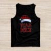 Team Nice Santa Red Plaid Claus Christmas Pajama For Family Tank Top