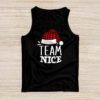 Team Nice Santa Red Plaid Claus Christmas Pajama For Family Tank Top