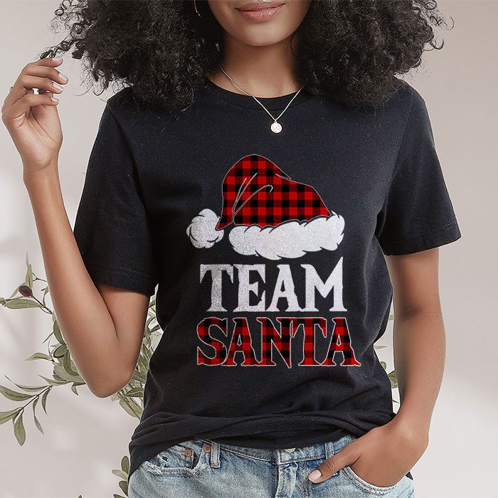 Team-Santa-Red-Plaid-Claus-Hat-Matching-Family-Christmas-T-Shirt-1 Team Santa Red Plaid Claus Hat Matching Family Christmas T Shirt 1 1