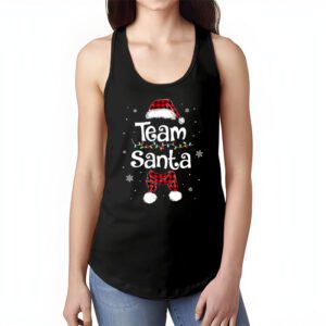 Team Santa Red Plaid Claus Hat Matching Family Christmas Tank Top 1 3
