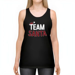 Team Santa Red Plaid Claus Hat Matching Family Christmas Tank Top 2 Team Santa Red Plaid Claus Hat Matching Family Christmas Tank Top 2 4