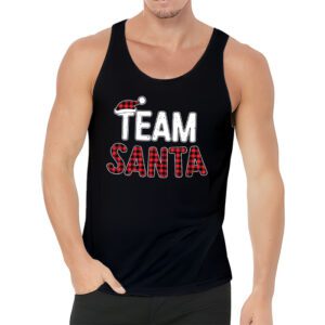 Team Santa Red Plaid Claus Hat Matching Family Christmas Tank Top 3 Team Santa Red Plaid Claus Hat Matching Family Christmas Tank Top 3 4