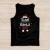 Team Santa Red Plaid Claus Hat Matching Family Christmas Tank Top