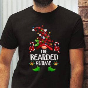 The Bearded Gnome Buffalo Plaid Matching Family Christmas Pajama T Shirt 2