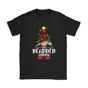 The Bearded Gnome Buffalo Plaid Matching Family Christmas Pajama T-Shirt