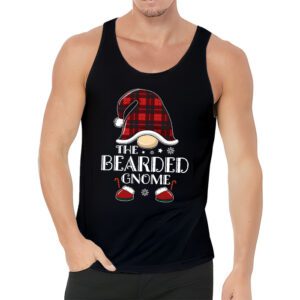 The Bearded Gnome Buffalo Plaid Matching Family Christmas Pajama Tank Top 3 2