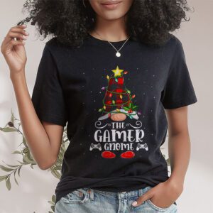 The Gamer Gnome Buffalo Plaid Matching Family Christmas Pajama T Shirt 1 1