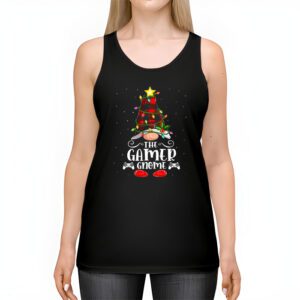 The Gamer Gnome Buffalo Plaid Matching Family Christmas Pajama Tank Top 2 1